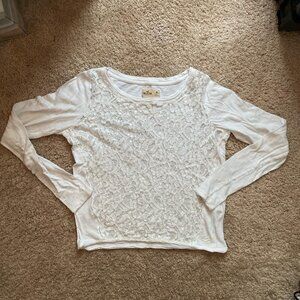 Hollister Sheer Front Crop Top